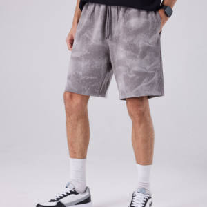 Pantalones Cortos Tie Dye 100% Algodón para Hombre, Ligeros, Casuales, de Playa, Transpirables, a la Moda, Ropa Urbana Masculina - Product Image 3