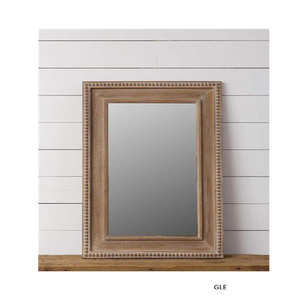 Art Deco Handmade Wooden Wall Mounted Bathroom Mirror with Customizable Thickness Edging Color - Product Image 4