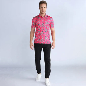 Pakistan Manufacture Men's Casual <b>Half</b> Sleeve For Polo <b>Shirts</b> Anti Wrinkle Solid Print Pattern Polyester Sublimation <b>Shirts</b> - Product Image 5