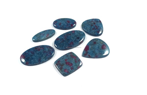 Venta al por mayor de cabujones de rubí y kianita natural, gemas sueltas de cristal, rubí fuchsite curativo para decoración del hogar y joyería. - Product Image 4