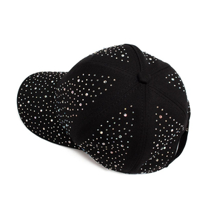 New <b>Plain</b> <b>Cap</b> Fitted Classic <b>Baseball</b> <b>Caps</b> Hat Classic Adjustable Rhinestone <b>Baseball</b> Snap-back Hat Men Women <b>Cap</b> - Product Image 4