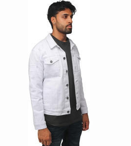 Veste en jean de qualité supérieure, quantité en gros, logo personnalisé, tissu en coton, coutures durables, vêtements décontractés pour hommes, nouveau style - Product Image 3