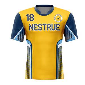 Camiseta de fútbol sublimable, uniforme de fútbol personalizado, transpirable, ligero, de secado rápido, uniforme de equipo, OEM, ropa deportiva al por mayor, camiseta de fútbol - Product Image 2