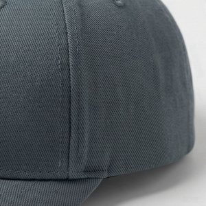 Casquette de baseball unisexe à 6 panneaux, couleur unie, en sergé de coton ajusté, chapeau décontracté pour adultes 58-60CM, à porter en toutes saisons - Product Image 5