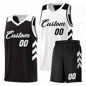 Wholesale Sleeveless OEM Mesh Basketball Uniform Sets Reversible Sublimation Jersey Custom Team Sports Wear Basketball <b>Shirts</b> - Product Image 1