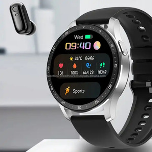 QC T1 X7 BT appelant montre intelligente avec écouteurs intra-auriculaires lecteur de musique TWS 2 en 1 écouteur unisexe Smartwatch écran 1.32 pouces BLE 5.0 - Product Image 2
