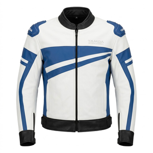 Custom <b>Biker</b> Leather <b>Jacket</b> Men's Motorcycle Racing | Motorbike Auto Racing Wear Online Sale - Product Image 1