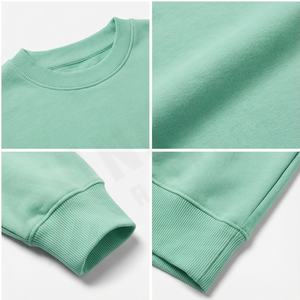 Sudaderas sexis Unisex de algodón de alta calidad para fábrica, venta al por mayor, diseño personalizado, cuello redondo básico, ropa Unisex, sudadera para mujer - Product Image 4