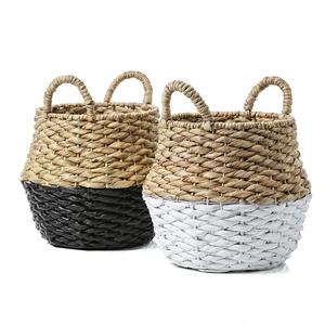 Panier de rangement en jacinthe d'eau pour l'organisation de la maison, best-seller, qualité supérieure - Product Image 1