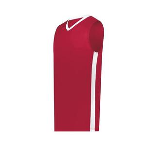 เสื้อบาสเก็ตบอลแบบใหม่สั่งทำได้ตามต้องการสำหรับทุกเพศ ผลิตจากโพลีเอสเตอร์ 100% แห้งเร็ว แบบไม่มีแขน ขายส่ง - Product Image 3