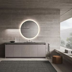 Vasque en céramique de style européen personnalisée JY Project, vasque double autoportante, meuble de salle de bain, vente directe, matériau du corps en MDF - Product Image 2