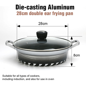 Luxury Non Stick Cooking Set With Copper Infused Coating Multi Layer Durable Construction Oven Safe Pots And <b>Pans</b> - Product Image 4
