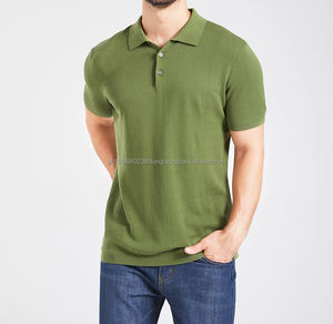 Polo Homme de Haute Qualité 100% Coton Tricoté Polo de Golf Casual T-Shirt pour Homme Grande Taille Vêtement Homme Chemise Expédition DDP - Product Image 1