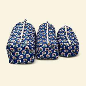 Juego de 3 Bolsas de Aseo Acolchadas de Algodón Hechas a Mano, Impermeables, con Diseño Floral, Organizador de Maquillaje y Joyería, Fabricante al por Mayor - Product Image 4