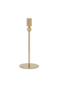 Soporte de vela de latón macizo de estilo geométrico dorado avanzado, portavelas decorativo de mesa de fiesta de boda de una sola pieza por TCD - Product Image 2