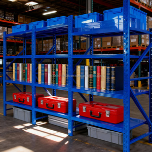 Estantería de palés de doble profundidad azul y naranja de acero multinivel Estantes de almacenamiento de palés de alta carga - Product Image 5