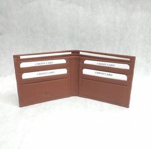Portefeuilles en cuir pour homme, design élégant, protection RFID, porte-cartes d'identité, portefeuille fin, logos personnalisés, motif tissé, simple, classique, pliage en deux - Product Image 6