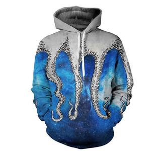 Sudadera con Capucha Premium de Pulpo en 3D, Estilo Japonés, Cosplay, con Bolsillo Canguro, Ropa Urbana de Otoño - Product Image 4