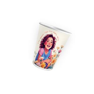 Gobelets à café en papier jetables de qualité alimentaire, à paroi simple, recyclables, personnalisables, de 8 à 22 oz, pour la vente à emporter, la marque et les promotions - Product Image 3