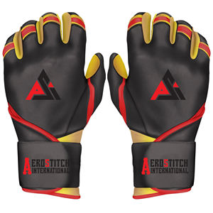 ถุงมือตีเบสบอลหนังคุณภาพดีที่สุดสำหรับผู้ชาย ถุงมือหนังแบบยาว ระบายอากาศได้ดี  ถุงมือตีเบสบอลแบบสั่งทำพิเศษสำหรับผู้ชาย - Product Image 1