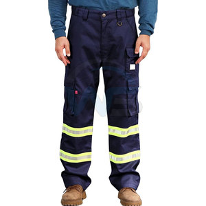 Pantalones de Trabajo de Alta Visibilidad con Reflectores, Ropa de Trabajo Ligera, Tejido Transpirable, Cómodos para Exteriores, en Venta - Product Image 2
