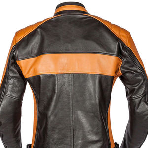 Chaqueta de Motocicleta de Cuero Vacuno Genuino para Hombre, con Cierre, Bolsillos, Resistente al Viento, Protección Invernal para Motociclistas - Product Image 6