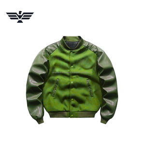 Chaqueta Varsity Marrón para Hombre, Cuello Alto, Color Sólido, Corte Regular, para Invierno, con Forro Polar Térmico y Resistente al Viento - Product Image 4
