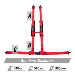 ชุดสายรัดนิรภัยรถยนต์คลาสสิก 4 จุด ยี่ห้อ TBRACING รุ่น TUN402 พร้อมแผ่นรองนั่งแบบสบายและตัวล็อคอัตโนมัติ รับผลิตแบบ OEM ODM สีตามสั่ง - Product Image 5