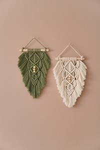 <b>Large</b> bohemian style macrame <b>wall</b> hanging to bring texture and softness to cold modern apartment interiors - Product Image 2