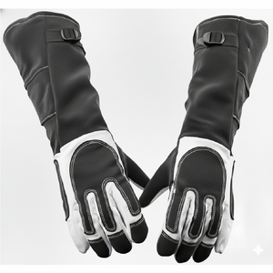 Cowhide Leather Welding <b>Gloves</b> Heat Resistant Safety <b>Gloves</b> for Professional Welding and Cutting - Product Image 1