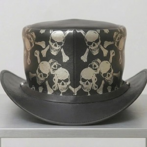 Sombrero de Cuero para Hombre, de Primera Calidad, Diseño Clásico de Corona Alta, con Construcción Duradera, Elegante Cuero - Product Image 2