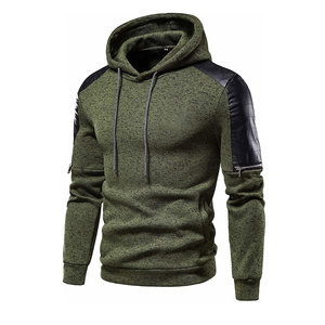 Men's Winter Casual Solid Hooded 2-Piece Lightweight <b>Jogger</b> Pullover Sportswear <b>Set</b> for Running Training - Product Image 2