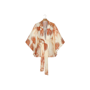 Women's Floral Embroidery V-neck Short Sleeve Loose Fit Mid Calf Length Traditional Style Daily Wear Muslim Women's <b>Kaftan</b> Wear - Product Image 2