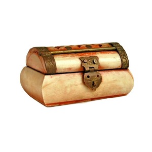 Caja Decorativa de Latón y Hueso Estilo Náutico y Animal para Guardar Anillos y Pendientes de Mujer y Niña - Product Image 3