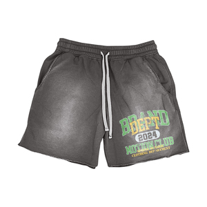 Ensemble Coordonné Homme 2026 : T-shirt Oversize à Motifs et Short – Style Streetwear Vintage Délavé, Tenue Décontractée Sportive d'Été 2 Pièces - Product Image 5