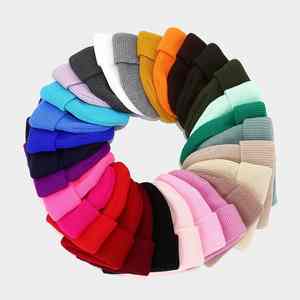 Gorros de punto cálidos de invierno al por mayor, gorros de punto personalizados con puño, gorros de punto con bordado. - Product Image 4