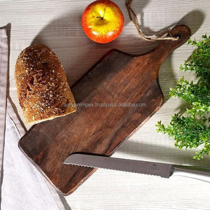 เขียงไม้แข็งปลายสุดคุ้มระดับเชฟเกรดมืออาชีพพร้อมร่องทนต่อรอยขีดข่วนครัวใช้ในบ้าน - Product Image 4