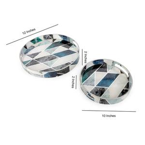 Bandeja de Esmalte con Diseño Impreso, Bandeja de Esmalte OEM Disponible, Bandeja de Esmalte para Exhibición de Alimentos, Bandeja de Esmalte con Patrón para Decoración del Hogar - Product Image 6