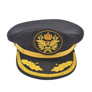 Casquette de capitaine uniforme personnalisable brodée unisexe écologique pour l'extérieur, usage quotidien et cérémoniel, toutes saisons - Product Image 4