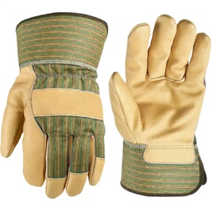 Gants de travail en cuir pleine fleur de vachette de qualité supérieure, protection industrielle des mains, gants de rigueur canadiens, gants de jardinage domestique - Product Image 4