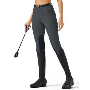 Pull On Women Horse <b>Riding</b> Tights Minimalist Lightweight Equestrian Breeches Elastic Waistband <b>Riding</b> Pants Ladies - Product Image 1