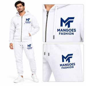 Ensemble de survêtement unisexe en polyester et molleton 100 % coton, coupe ample, délavé à l'acide, doux et extensible, idéal pour l'été - Product Image 5