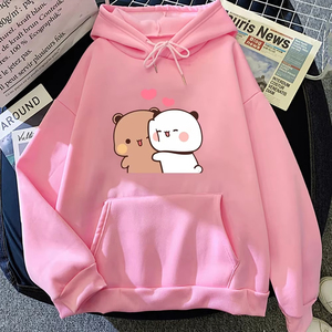 Sudaderas con capucha para mujer, nuevas sudaderas profesionales con estampado de oso Panda de dibujos animados, sudaderas con capucha Bubu y Dudu para mujer y hombre, sudadera con estampado Kawaii - Product Image 4