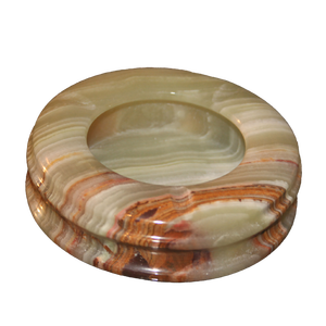 High Quality Handmade Accessories Onyx And Marble <b>Ashtray</b> Hand Made Custom Shape And Size Natural Marble <b>Ashtray</b> - Product Image 3
