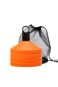 Conos de Entrenamiento de Fútbol Azules Apilables, Juego de 30 Piezas, Resistentes al Agua, Ecológicos, con Bolsa de Transporte Duradera para Prácticas Deportivas - Product Image 3