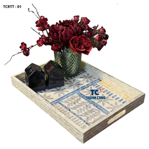 Exquisite MOTHER OF PEARL <b>TRAY</b> for Decorative Homes and Gifting Options Using Authentic <b>ROUND</b> MOTHER OF PEARL <b>TRAY</b> Craftwork - Product Image 1