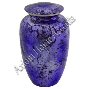 Urna de cremación de aluminio hecha a mano con ilustraciones detalladas recuerdo conmemorativo perfecto por Axiom Home Accents - Product Image 3