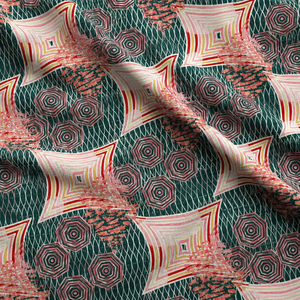 Tela de Algodón Tejida Estampada con Follaje Ecológico Orgánico Suave de Primera Calidad, Ligera, 170 g/m², para Cortinas y Prendas de Vestir - Product Image 5