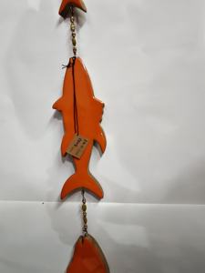 Poisson en bois en résine époxy, famille de poissons suspendus - Product Image 4