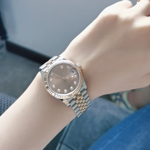 Montre mécanique pour femme TW CN Fashion Couple, avec diamants, calendrier, étanche 100m, acier 904L, 31mm. - Product Image 5